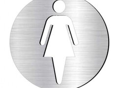 Placuta aluminiu grup sanitar de femei